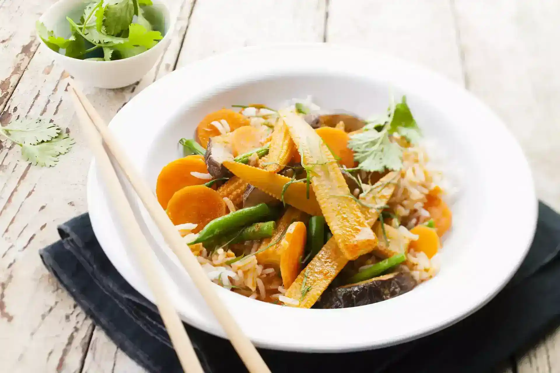 Curry de verduras con leche de coco y especias