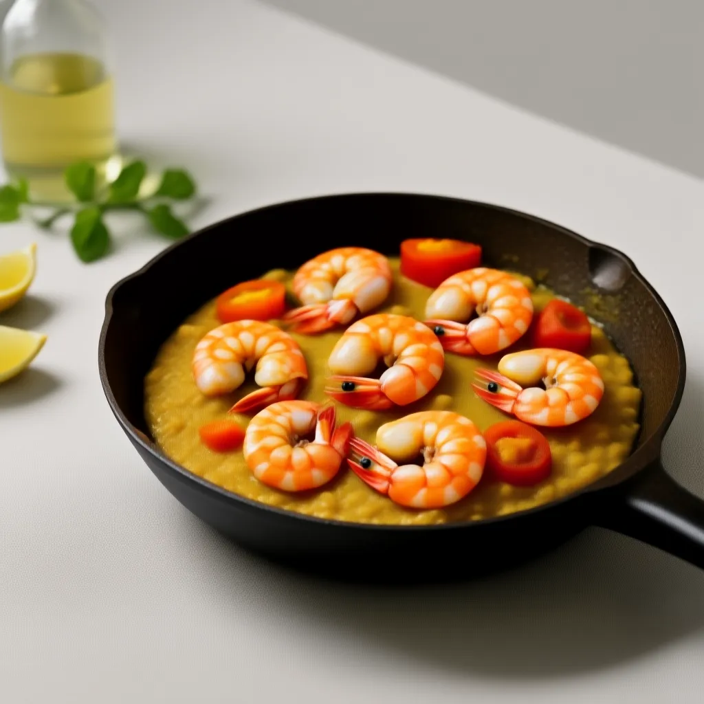 Испанский рис с креветками: насыщенный вкус в одной кастрюле