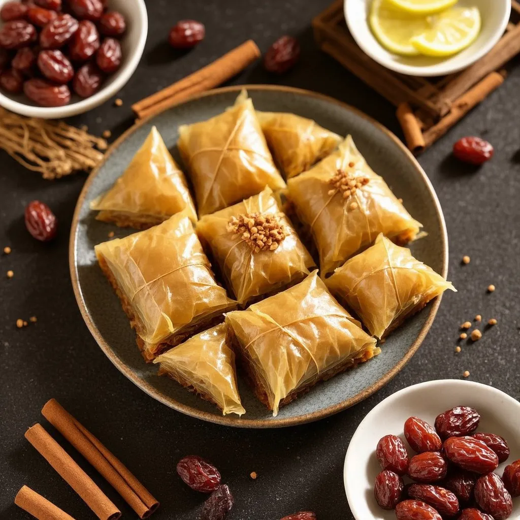 Baklava con Nueces y Canela - receta tradicional