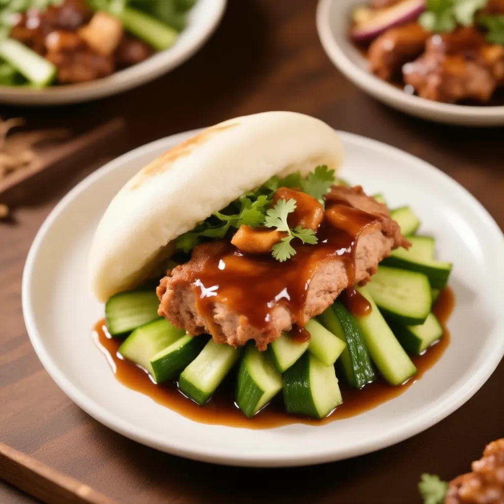 Bao de Pollo Teriyaki y Lechuga