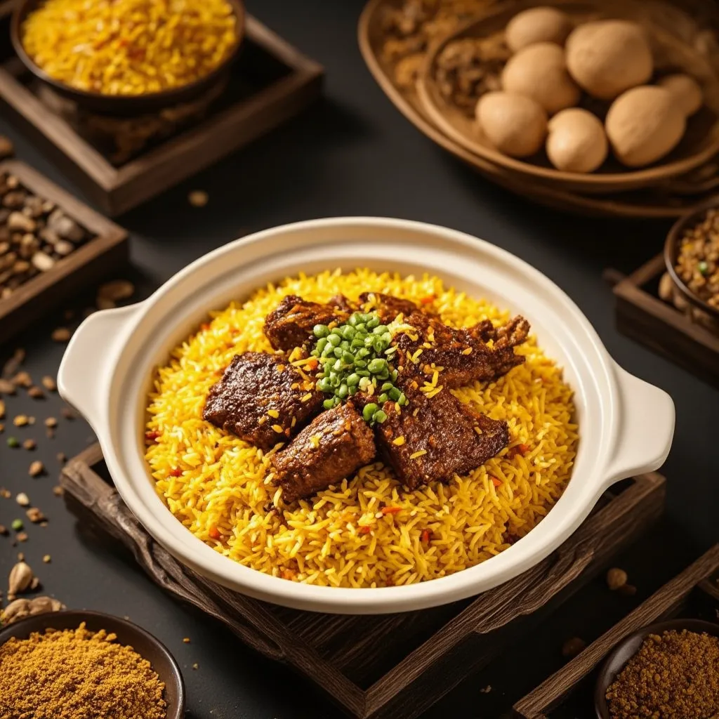 Biryani de Cordero Moghul - receta tradicional