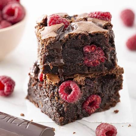 Brownies de Chocolate y Frambuesa