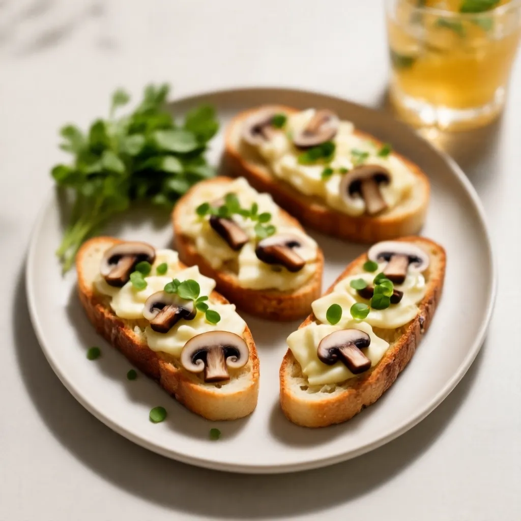 Bruschetta med sopp og parmesan