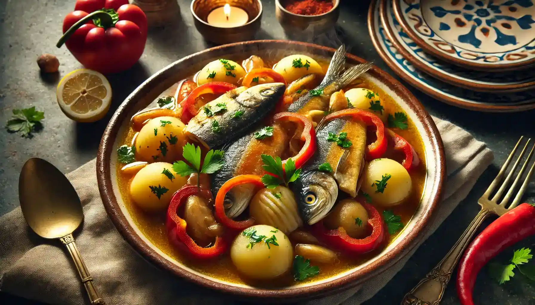 Рыбное рагу: рыбное рагу по-португальски.