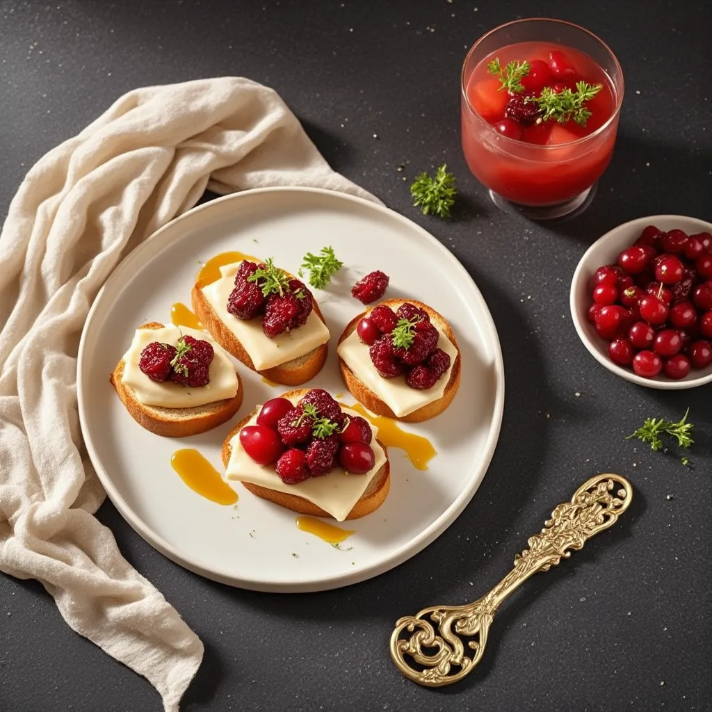 Foie Gras og rød frukt kanapeer