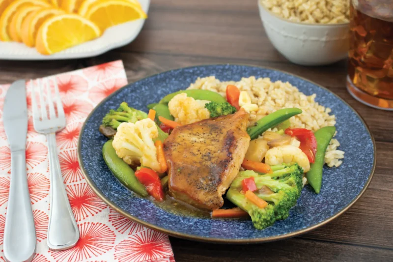 Cerdo Agridulce con Tomate y Soja