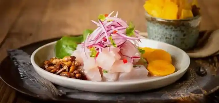 Peruansk ceviche i skjeer