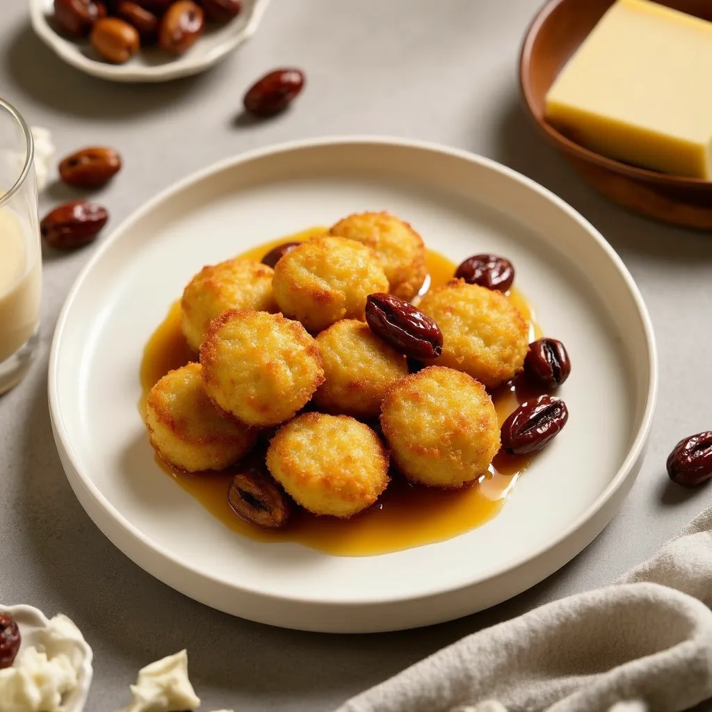 Croquetas de Queso de Cabra con Miel y Nueces