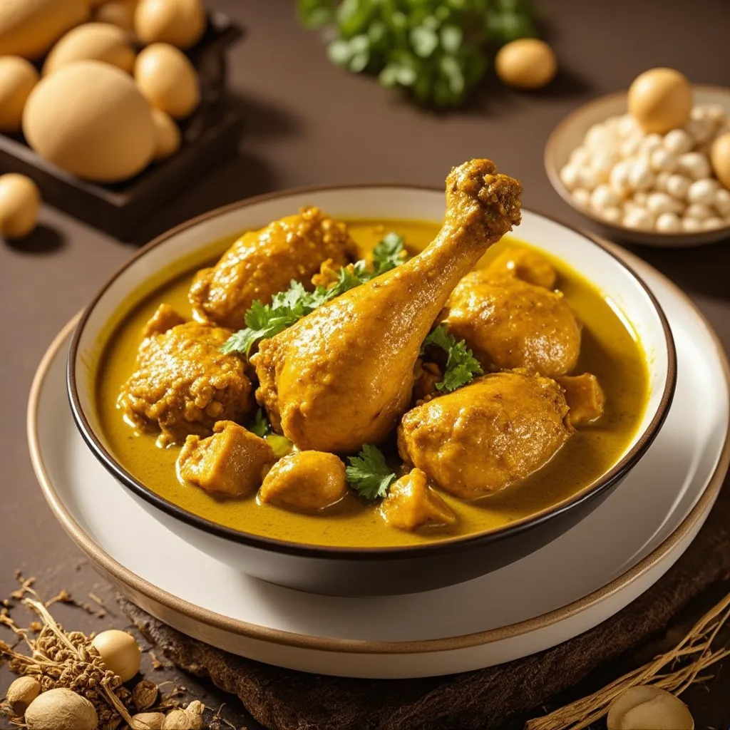 Curry de Pollo al Coco - receta tradicional