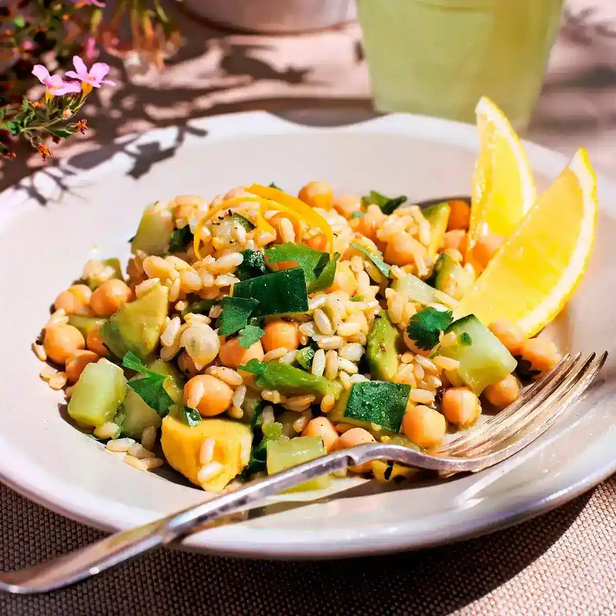 Cuscús marroquí con verduras y garbanzos