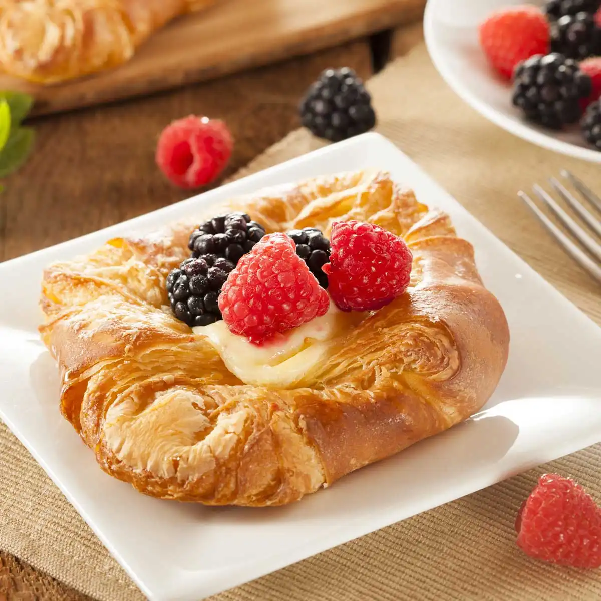 Danish Rolls Daneses con Crema y Fruta