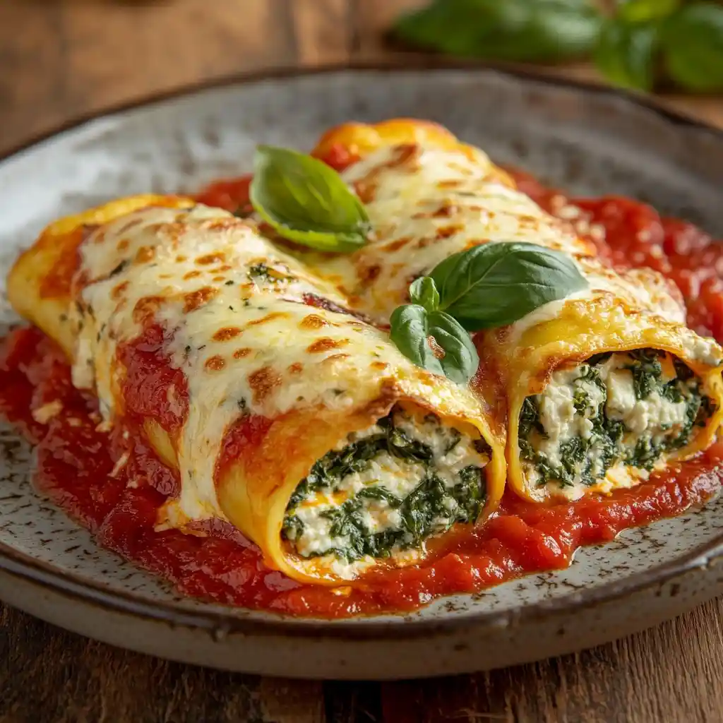 Deliciosos Canelones de Espinacas y Ricotta