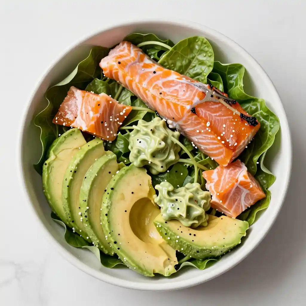 Ensalada de Salmón y Aguacate Fresca