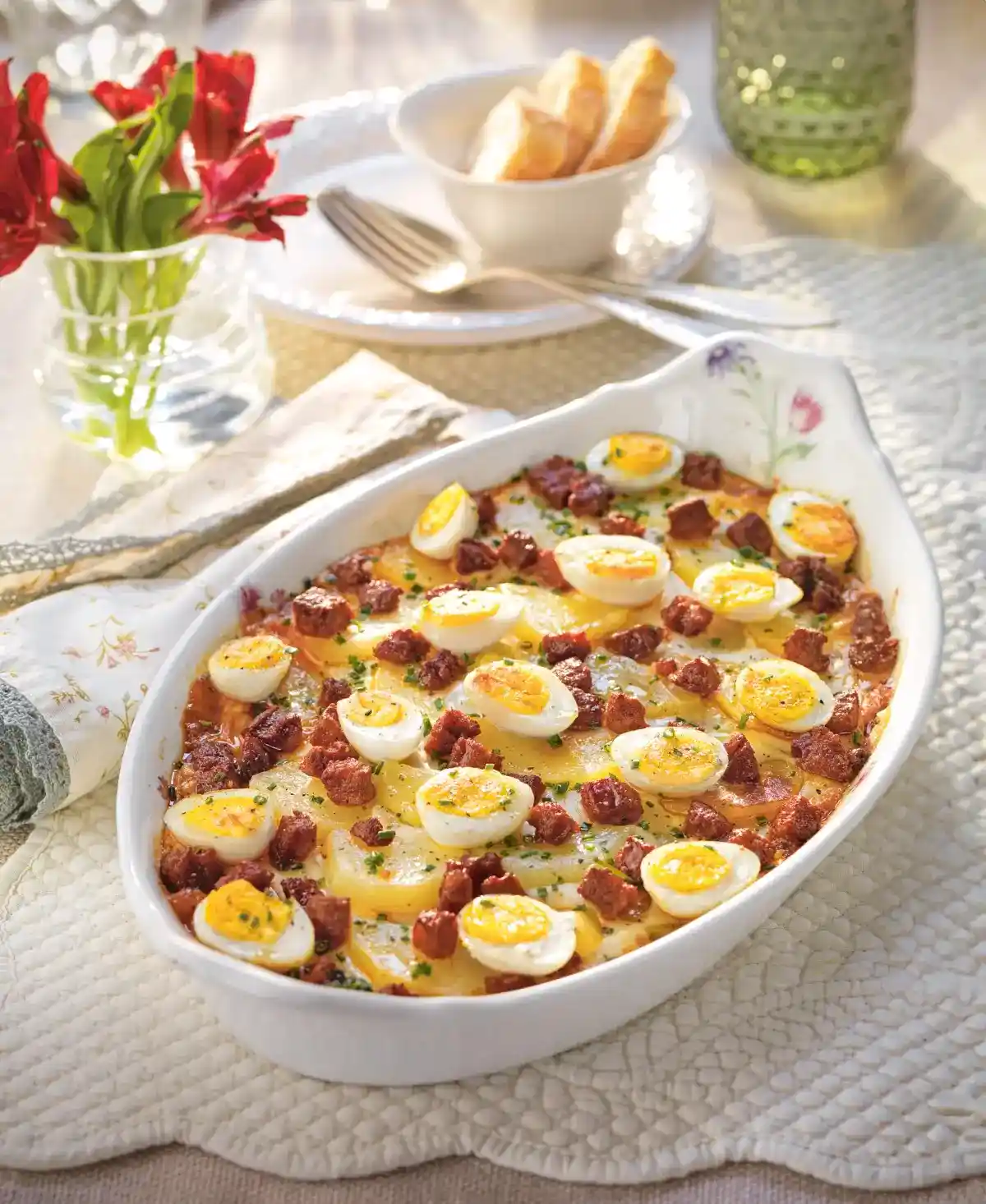 Ensalada Templada de Chorizo y Huevo