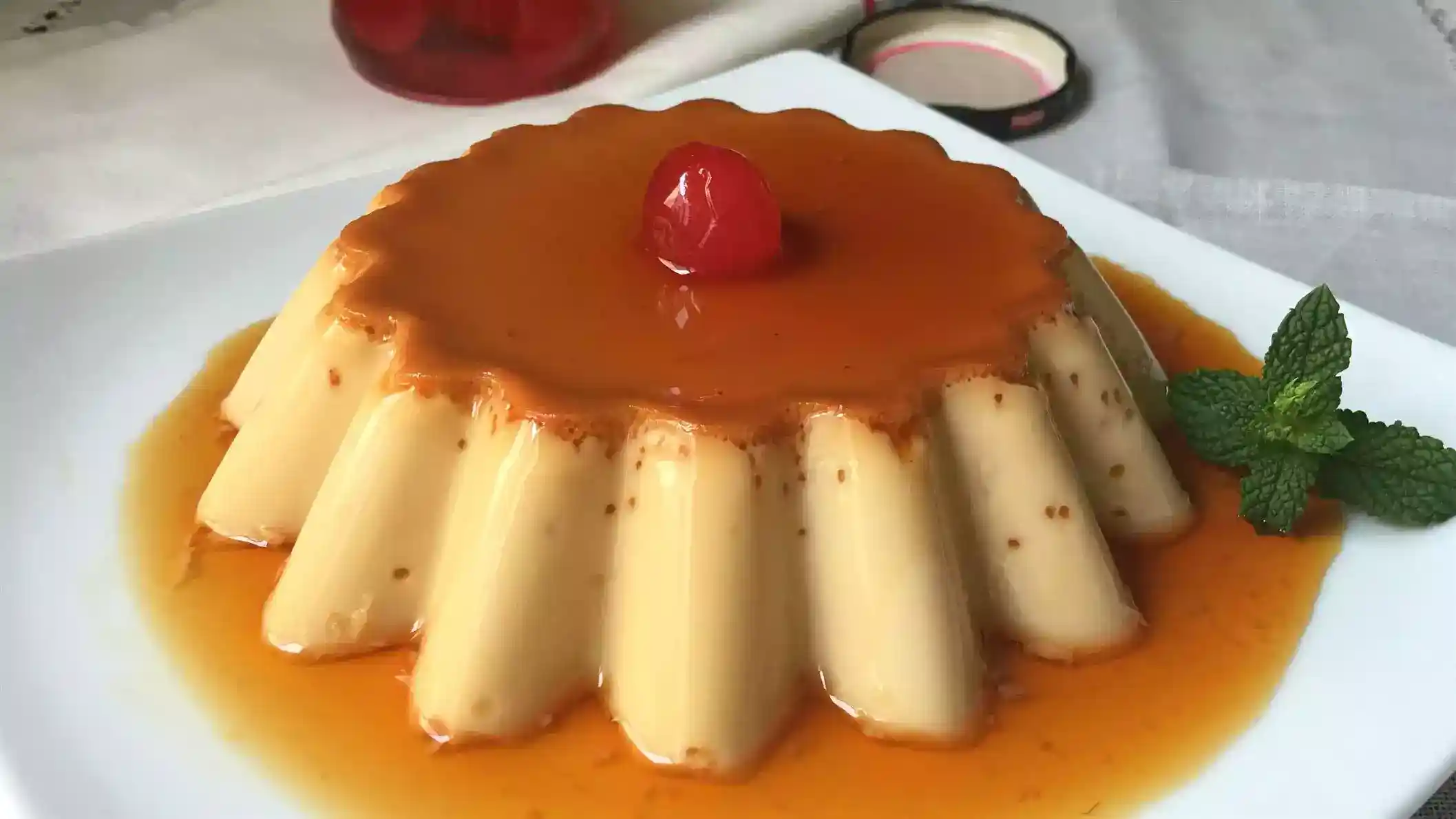 Flan de vainilla casero suave y cremoso