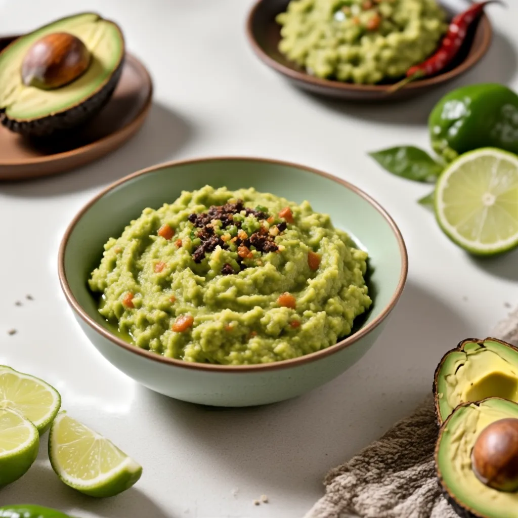 Stekt hvitløk og sitron-guacamole