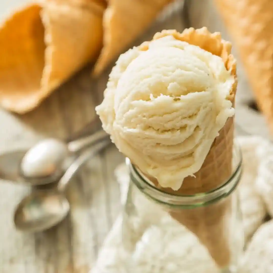 Helado casero de vainilla sin necesidad de máquina