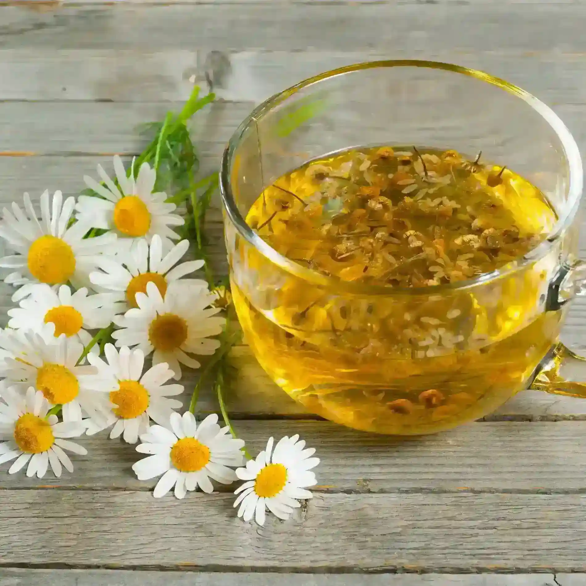 Infusión de manzanilla con miel natural