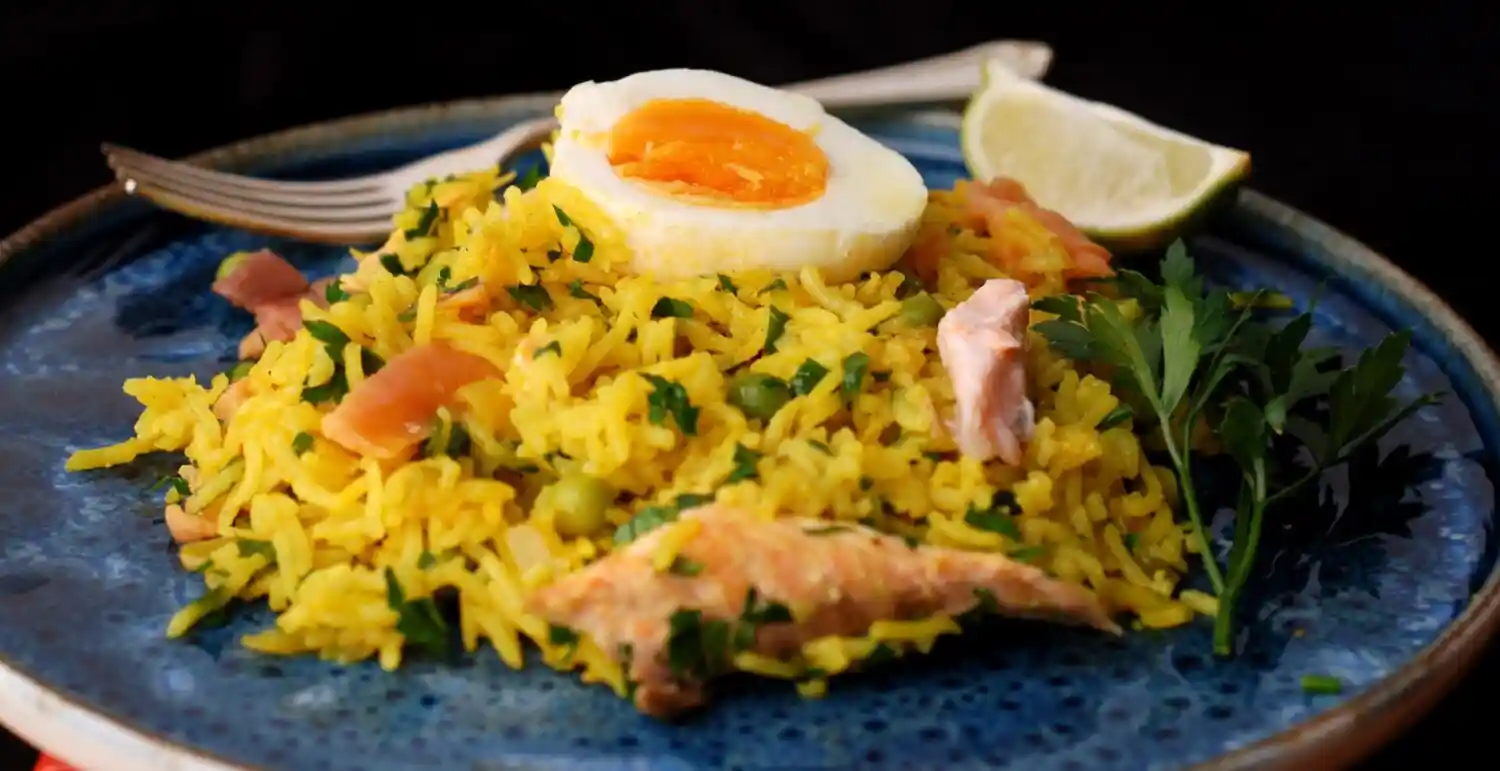 Kedgeree de eglefino con especias