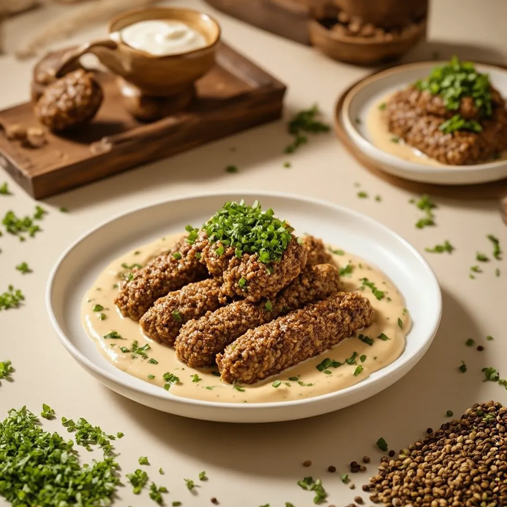Kofta Casera con Tahini y Perejil