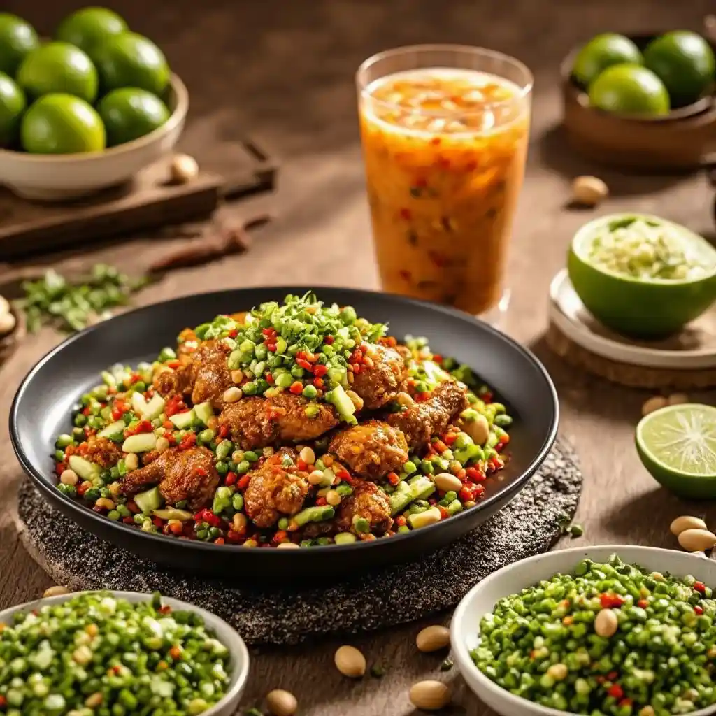 Larb Gai Tailandés (Pollo Picante)