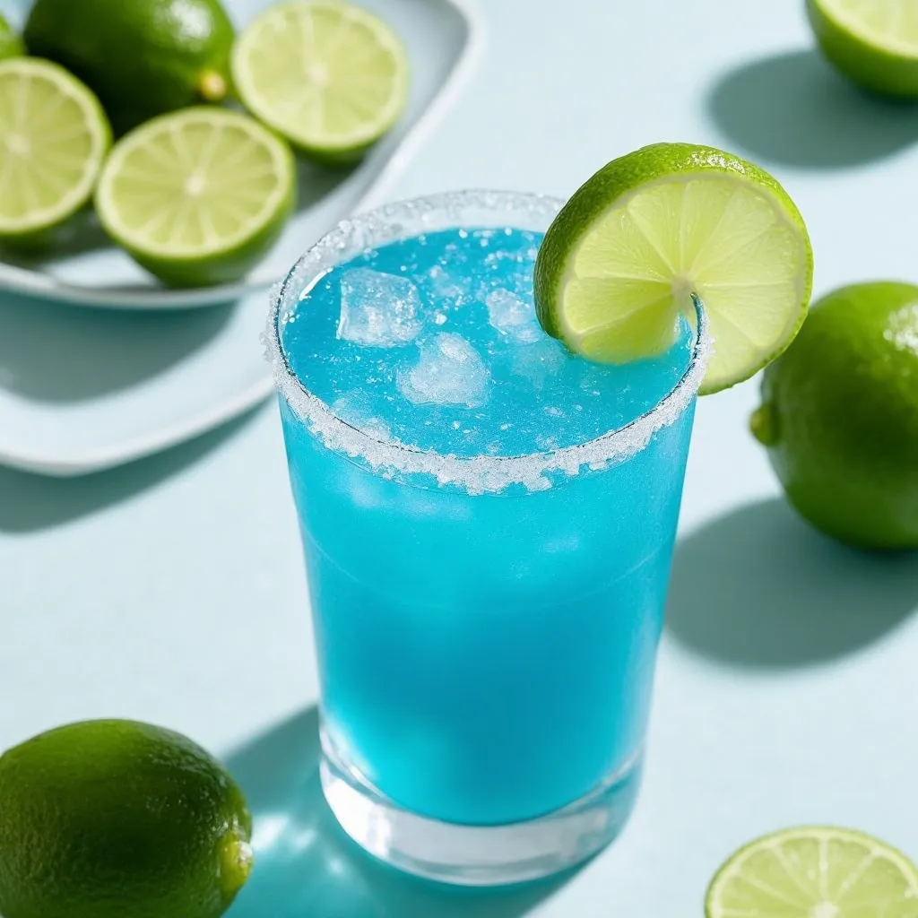 Margarita Azul Elegante