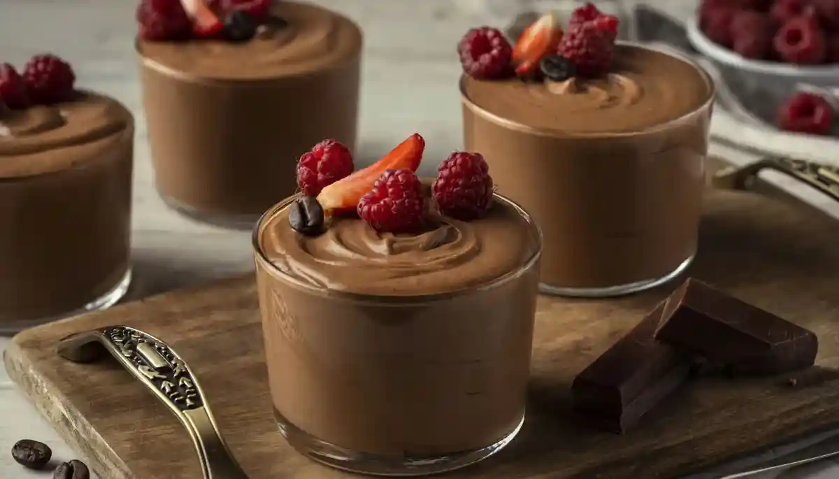 Luftig-süße hausgemachte Schokoladenmousse