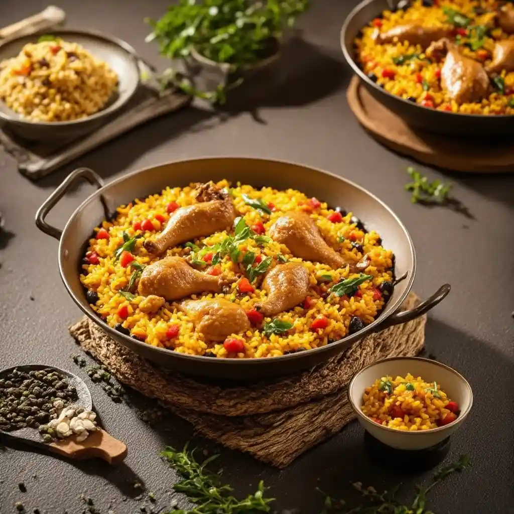 Paella de Pollo y Conejo - receta tradicional