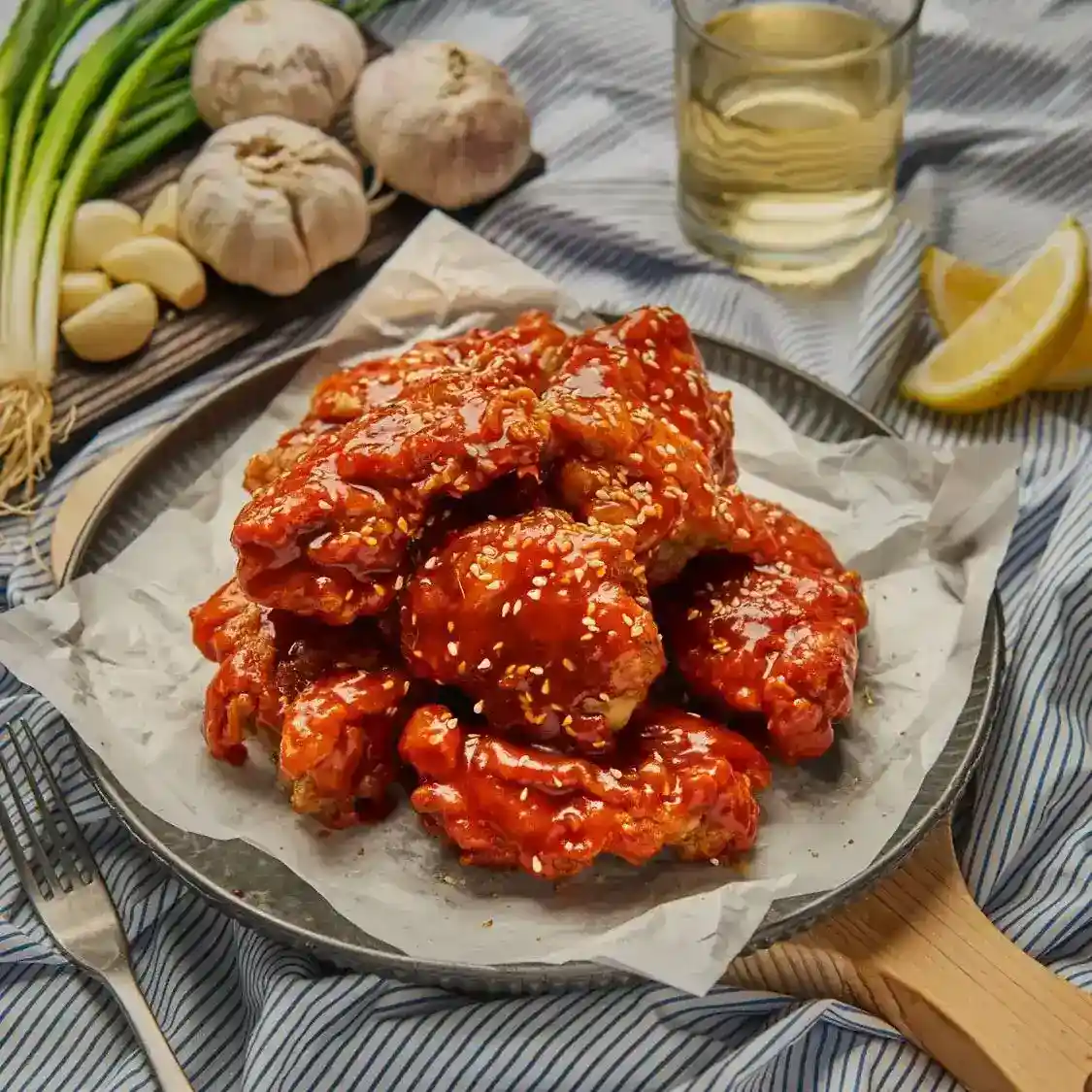 Hühnchen nach koreanischer Art mit Gochujang-Sauce