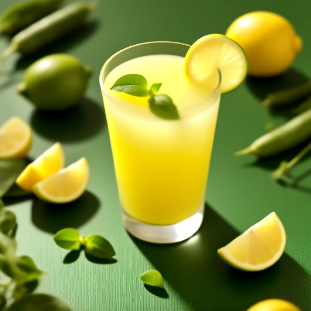 Ponche de Jamaica con Limón y Hierbabuena