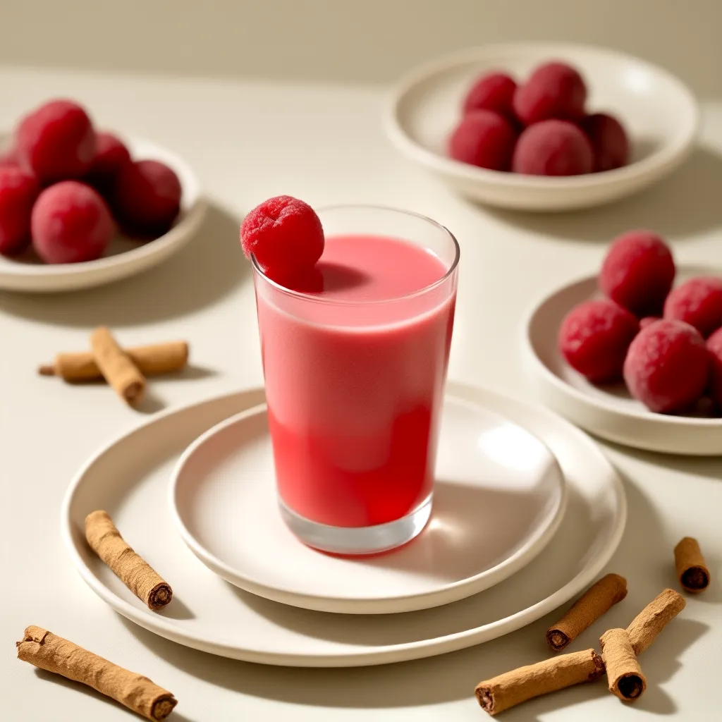 Ponche Festivo de Arándanos y Piña