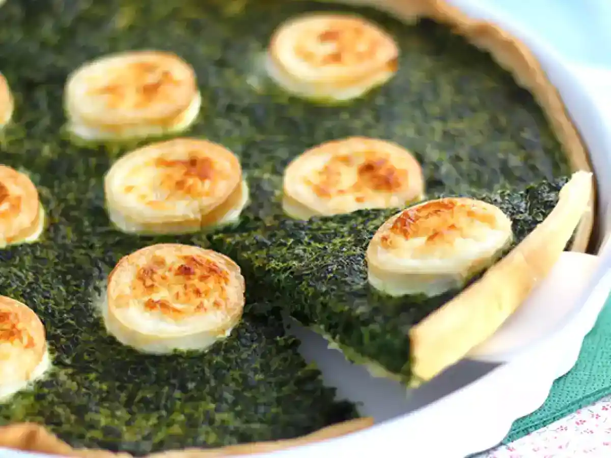 Quiche de espinacas y queso de cabra