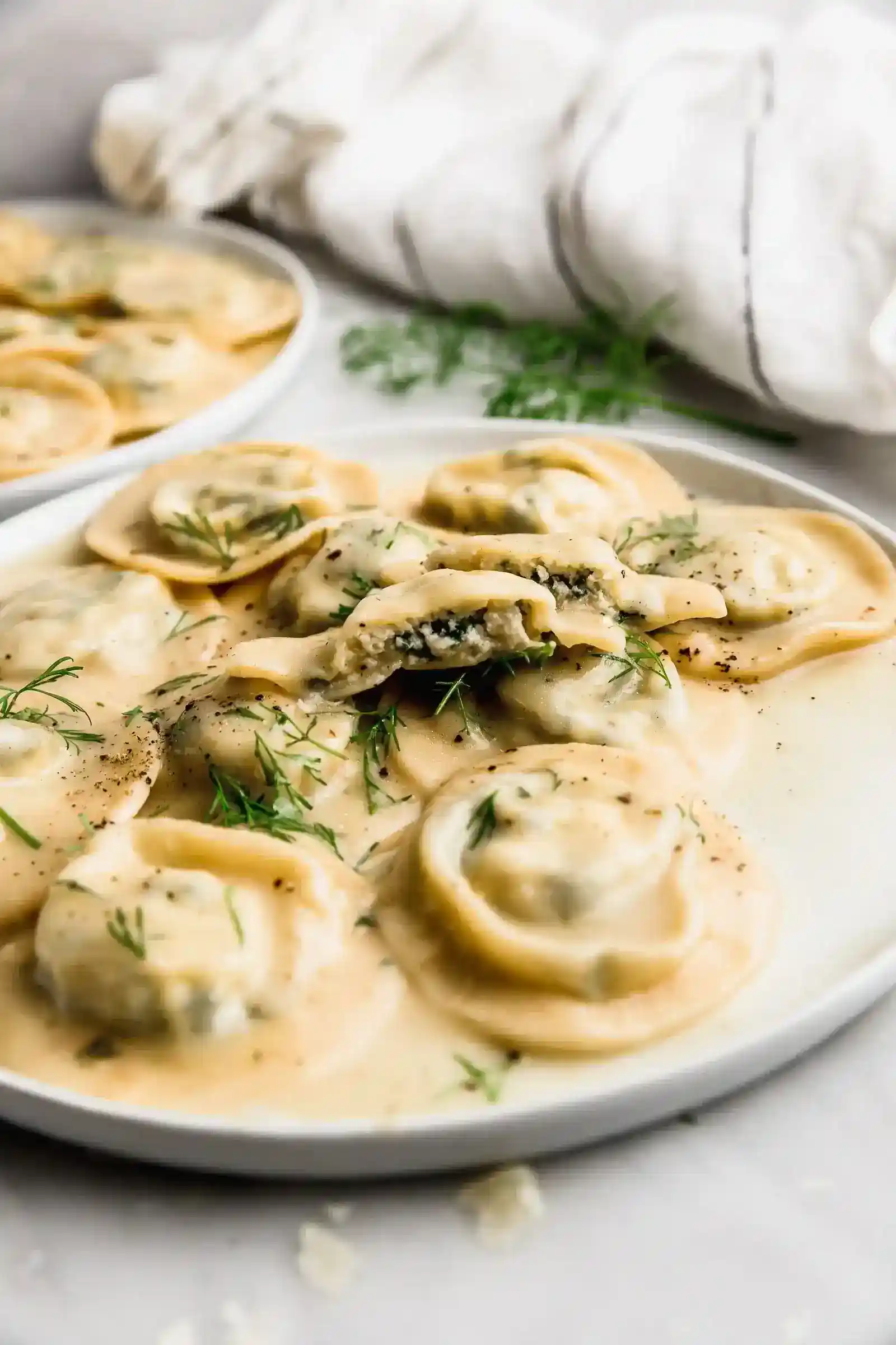 Raviolis de ricotta y espinaca caseros