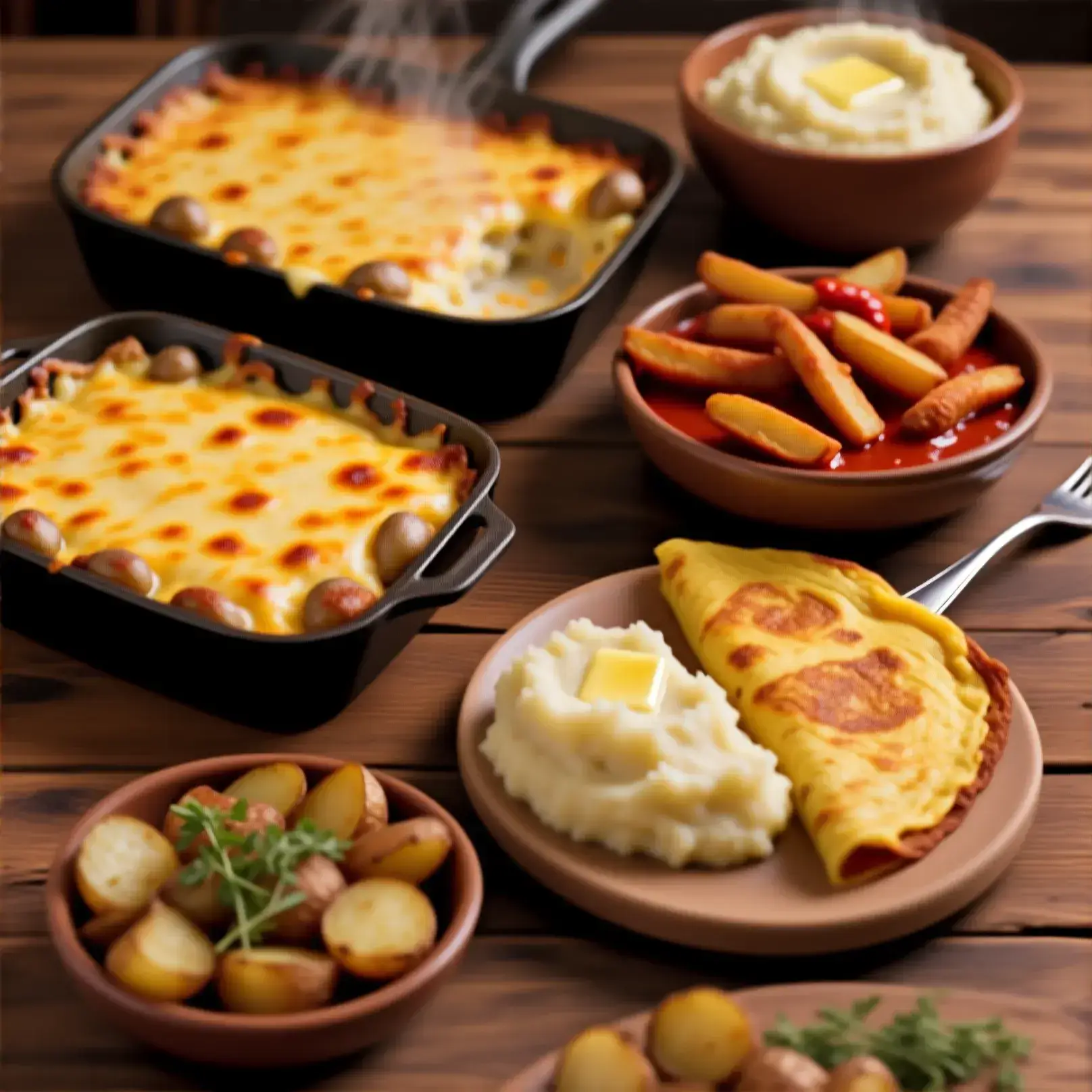 10 einfache und kostengünstige Kartoffelrezepte für jeden Tag