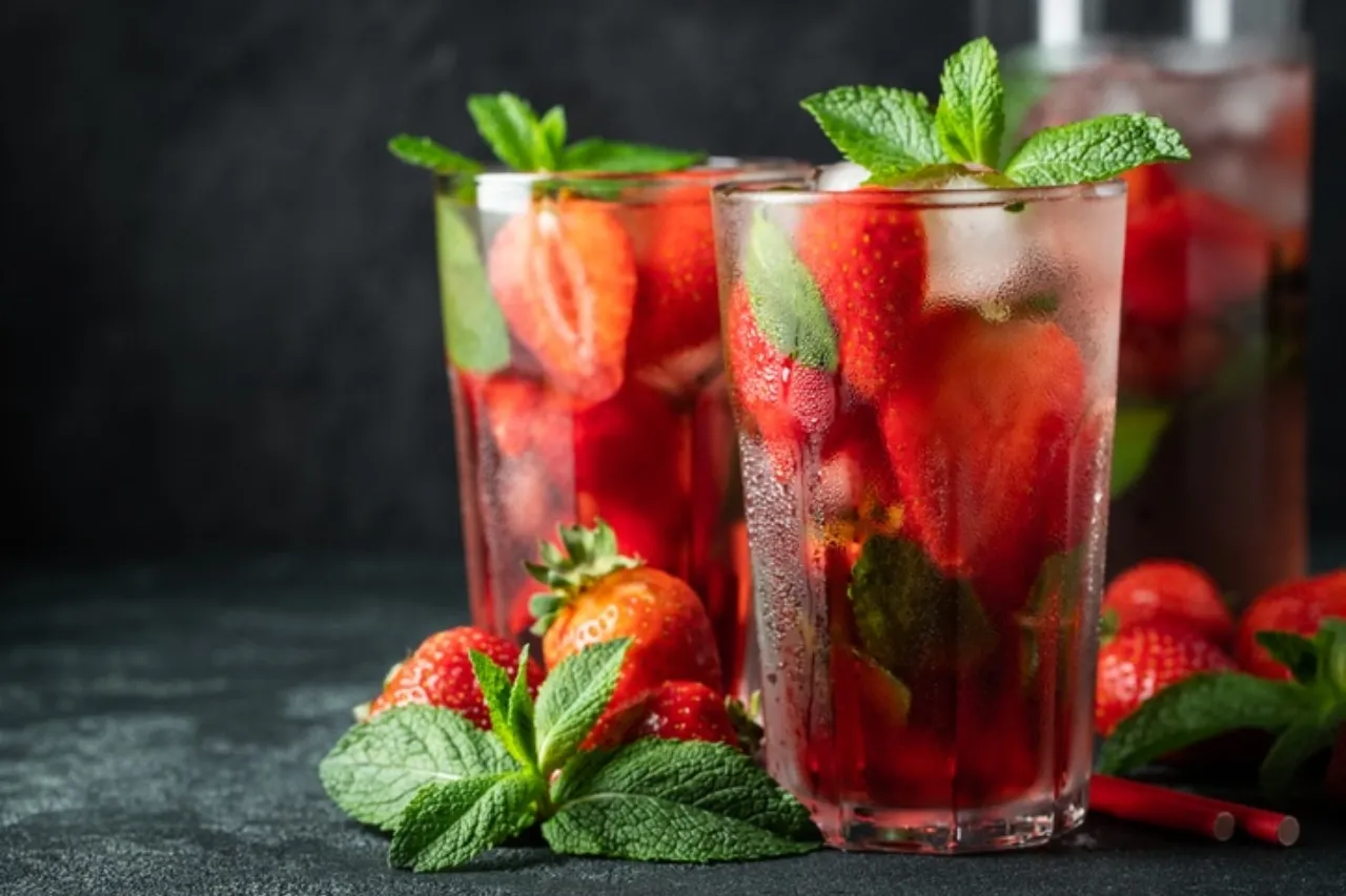 Refrescante Limonada de Fresa Congelada