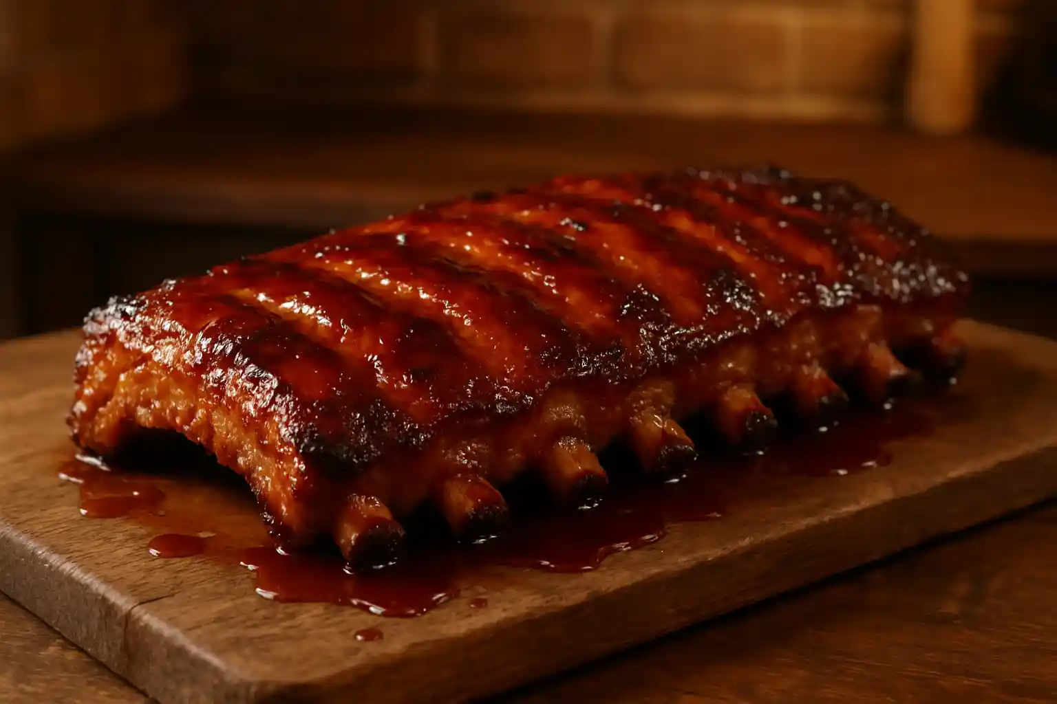 Ribs con barbacoa de miel y ajo