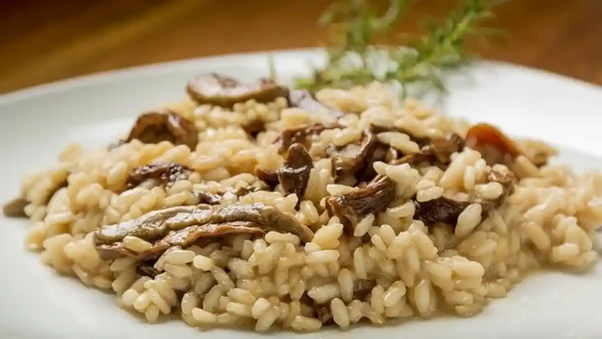 Cremiges Pilzrisotto mit Parmesan
