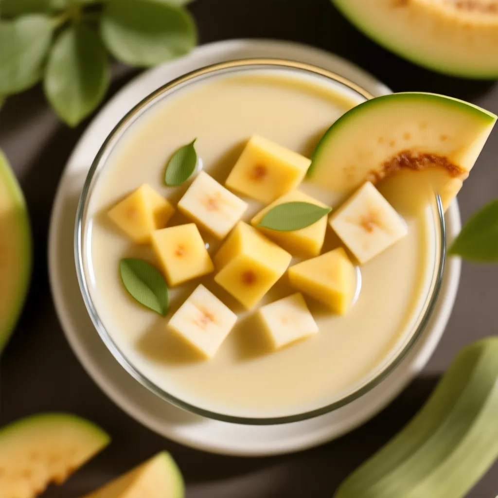 Smoothie Exquisito de Plátano y Melón