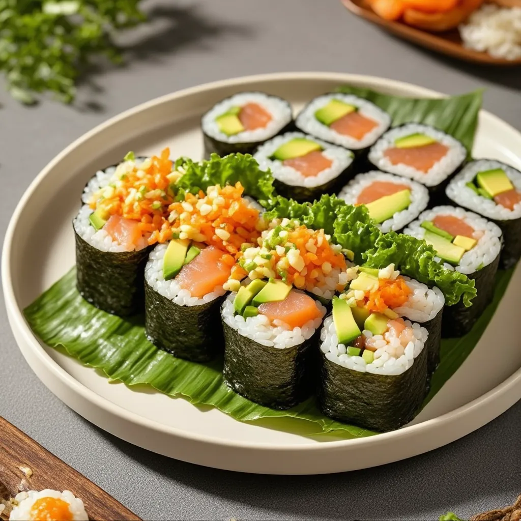 Tunfisk og avokado sushiruller