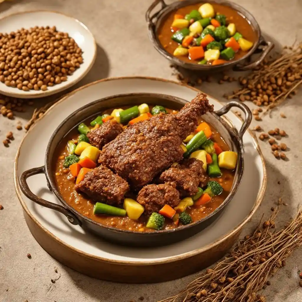 Tajín de Estofado de Cordero con Verduras