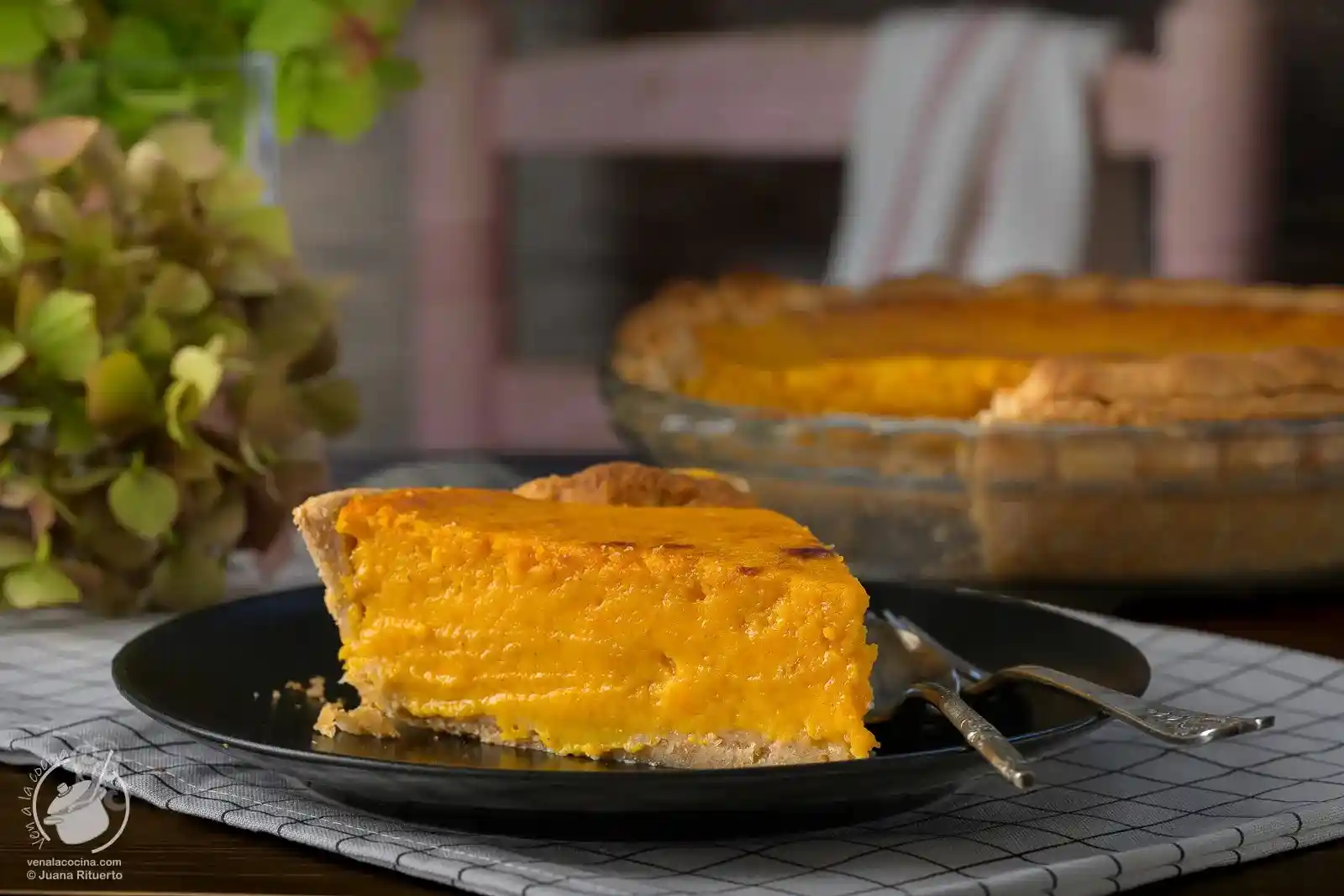 Tarta cremosa de calabaza
