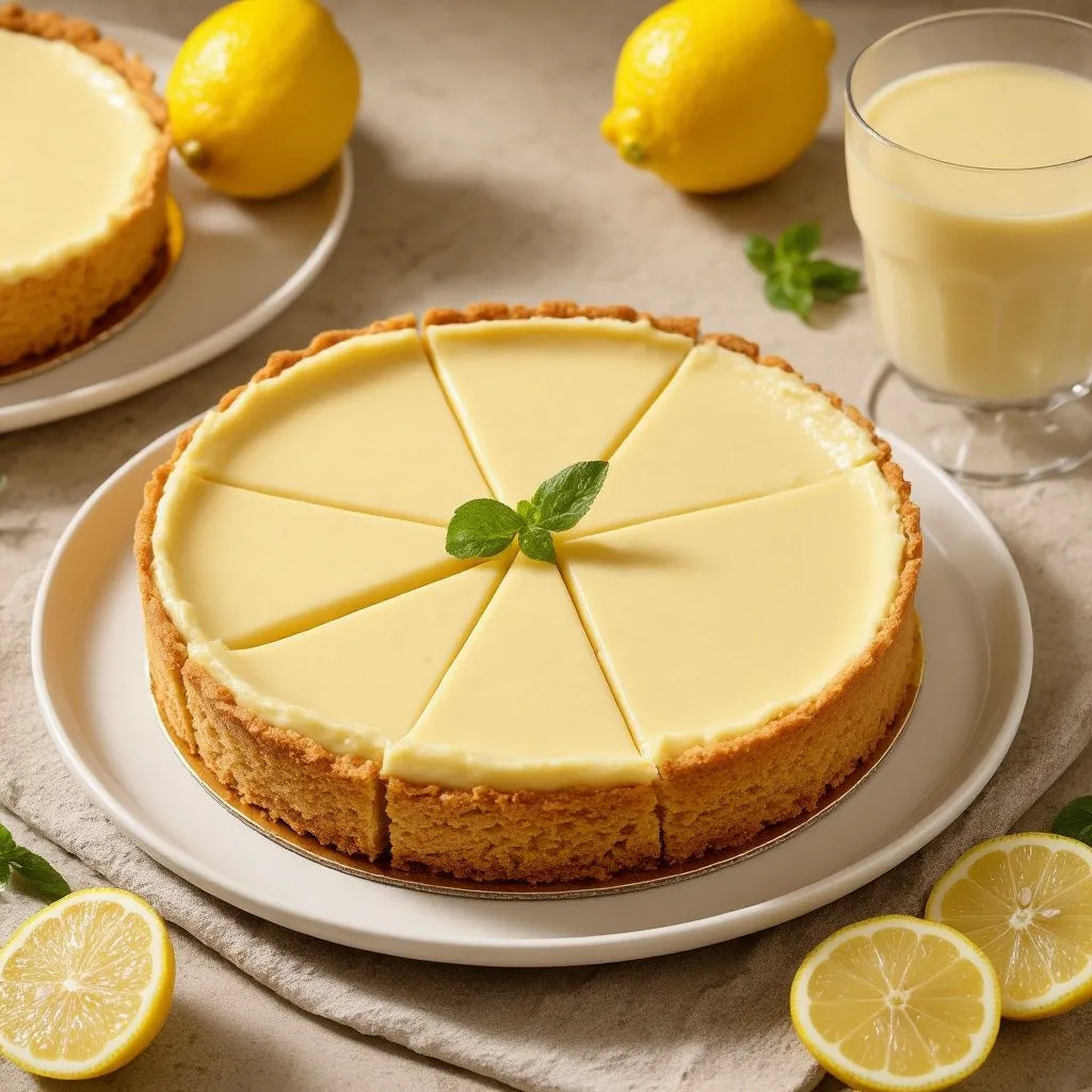 Tarta de Queso de Limón y Jengibre