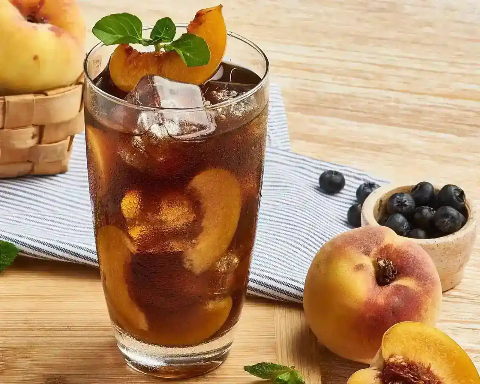 Té helado de durazno casero y muy refrescante