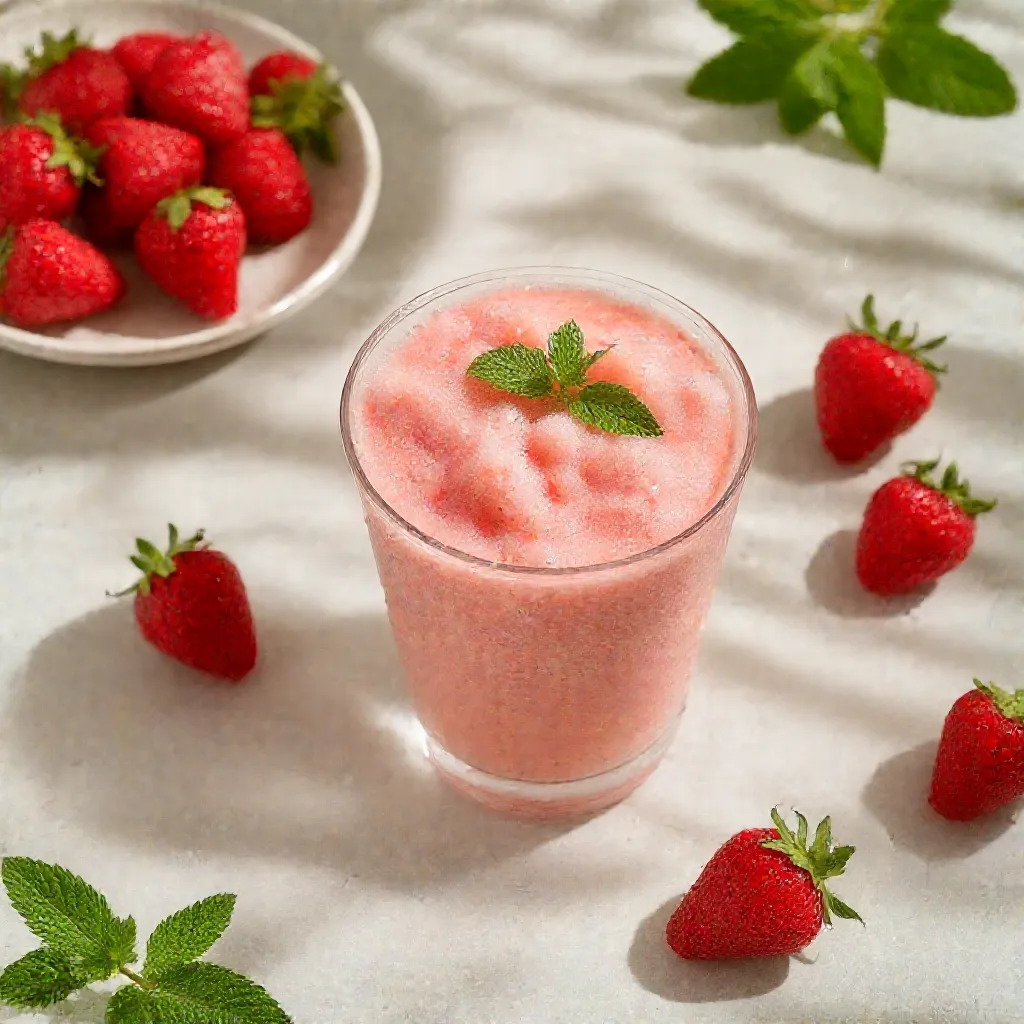 Té Helado de Jazmín y Fresa - receta tradicional