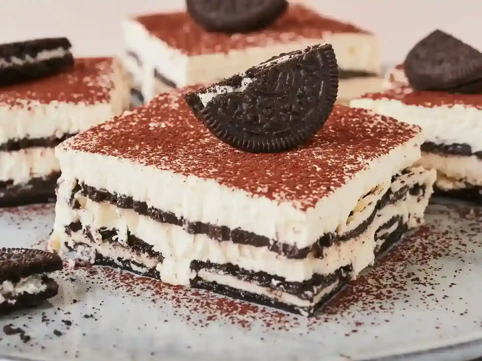 Tiramisú de Oreo cremoso y delicioso