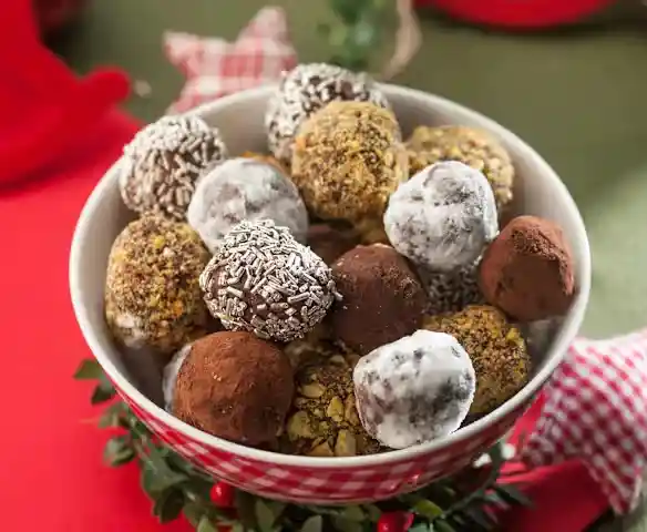 Trufas de chocolate negro artesanales