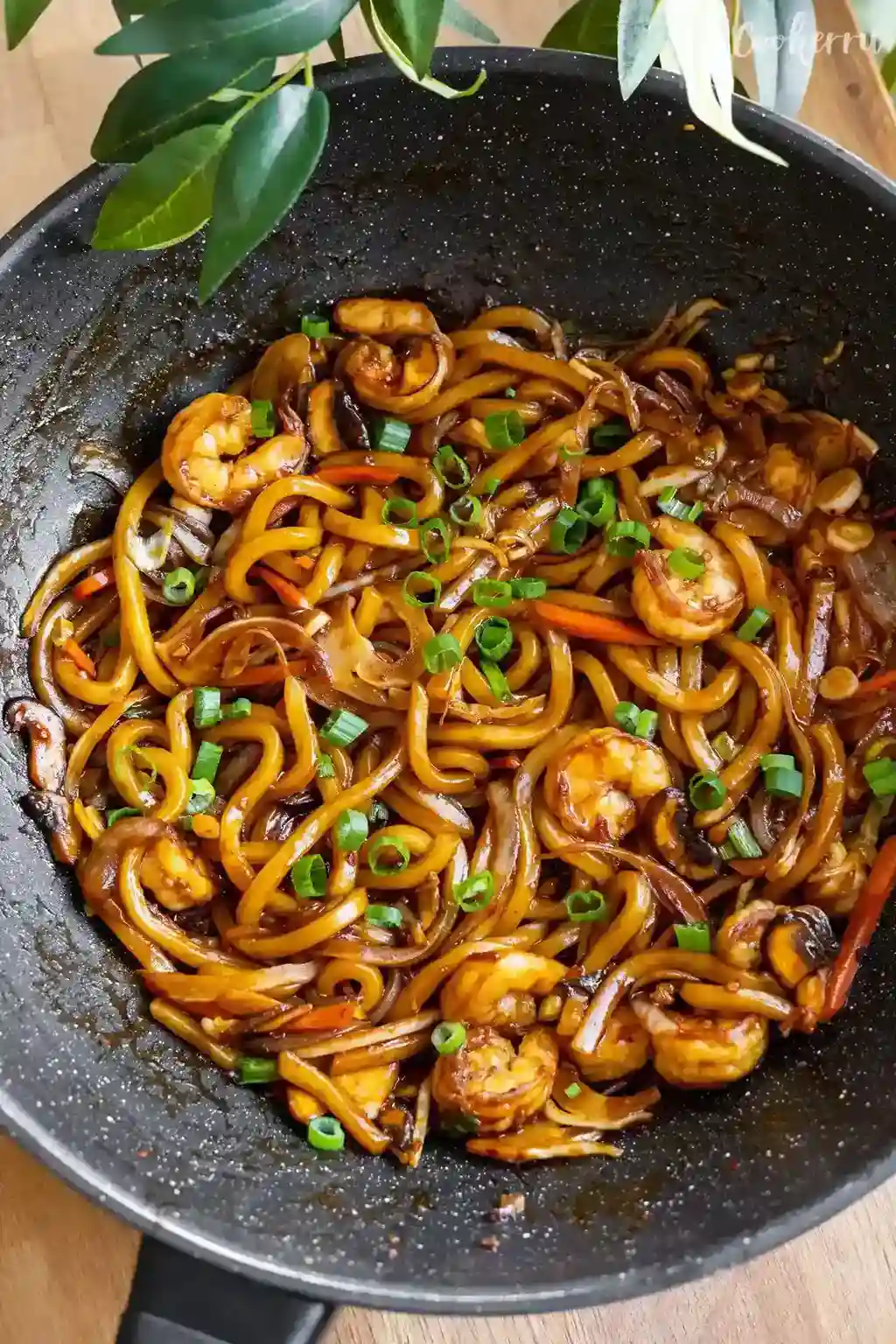 Yaki Udon Vegetariano con Verduras Salteadas